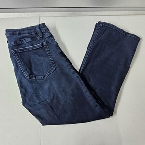 Frame Womens 28  Le Crop‎ Mini Boot Denim Onyx Indigo Jeans
